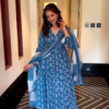Digital Print Sky Blue Suit