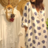 Off White & Green Geometric Printed V-Neck Regular Pure Cotton Kurta With Palazzos