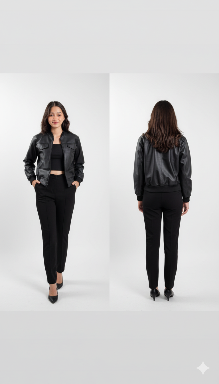Stylish Girls Cropped Leather Jacket – Bold, Beautiful & Unstoppable