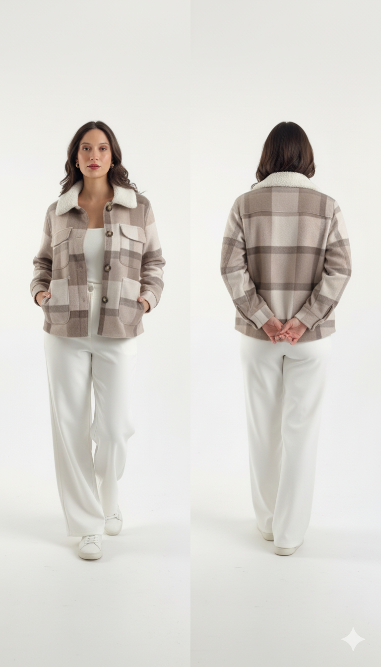 Women’s Plaid Shirt Jacket – Cozy, Chic, and Effortlessly Stylish
