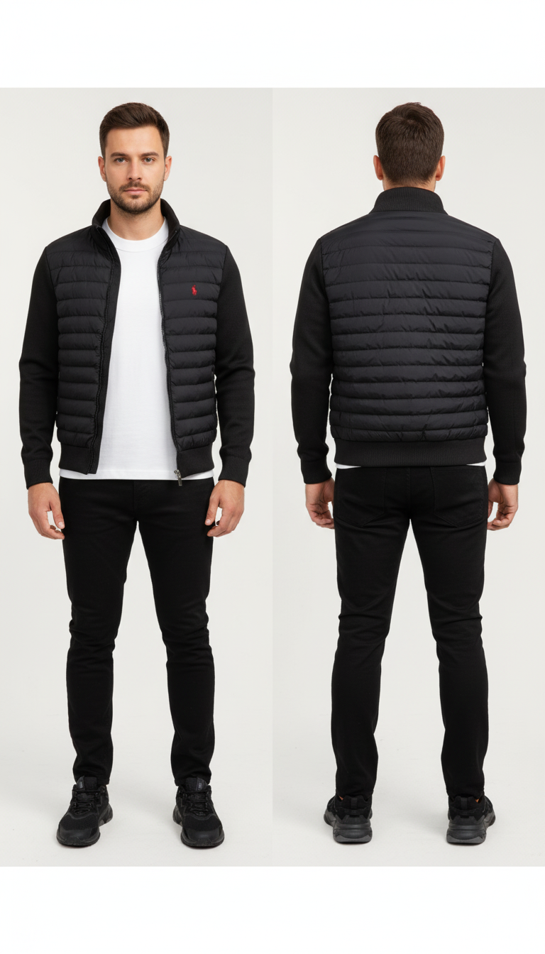 Men Solid Quilted Jacket – Classic Warmth Meets Modern Sophistication
